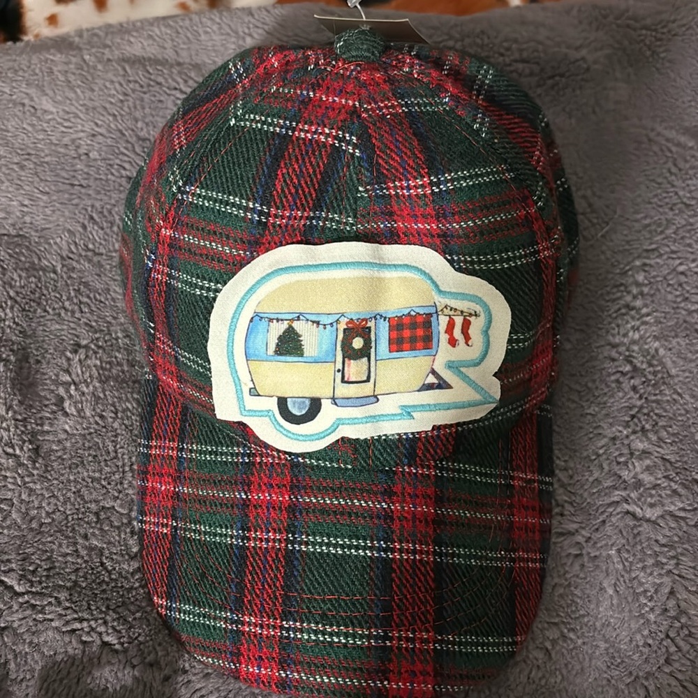 SOUTHERN JUNKIE PLAID CAMPER BASEBALL HAT
